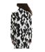 Chemise Motif/style Monochrome Femme Noir Blanc Be You-3