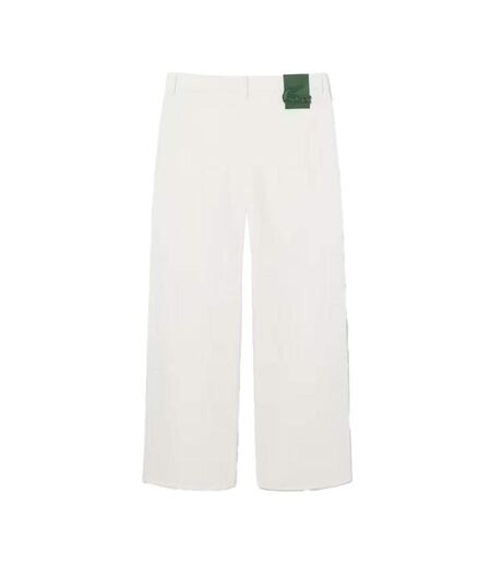 Jean blanc homme lacoste runway wide