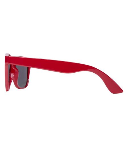 Sun Ray Recycled Plastic Sunglasses (Red) (One Size)