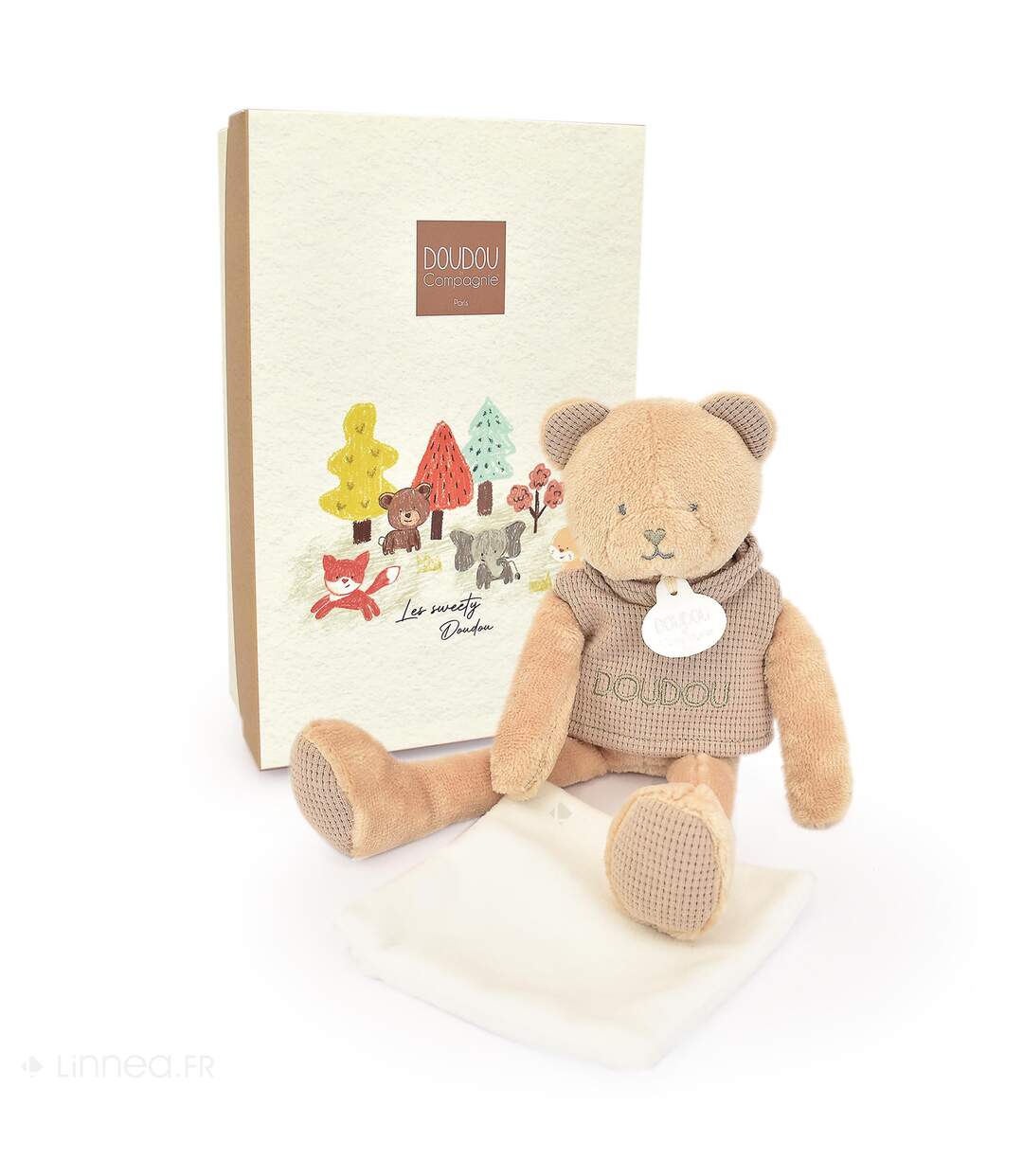Doudou 25 cm polyester collection SWEETY DOUDOU Ours-3