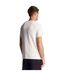 T-shirt Homme Blanc Bleu Marine Lyle & Scott-3