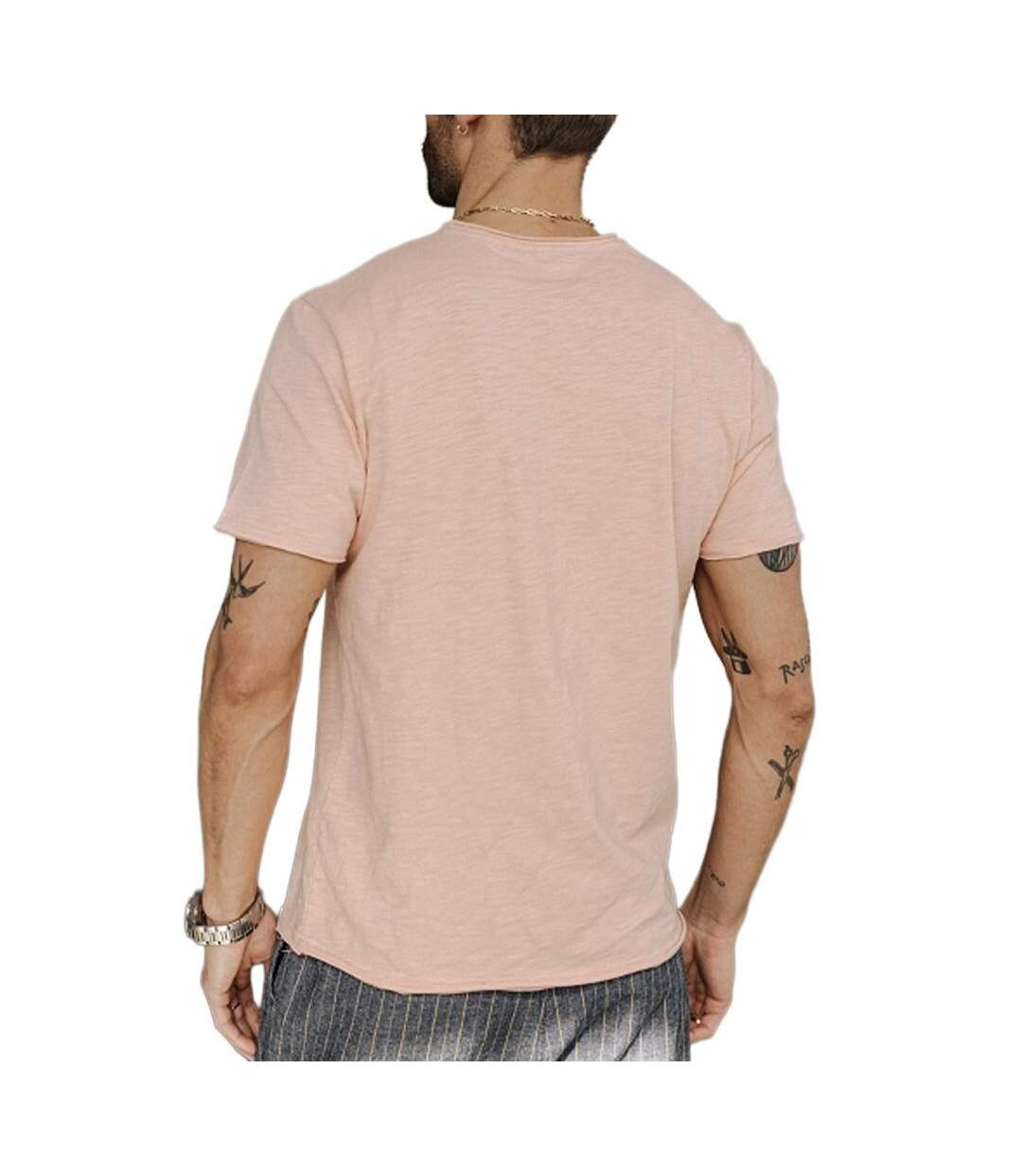 T-Shirt rose homme leandro kansas-2