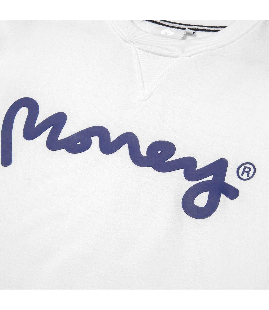 Sweat Manches Longues Motif/style Grand Singe Adulte Blanc Money-3