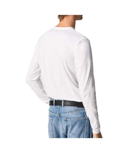 T-Shirt manches longues blanc homme pepe jeans original basic 2 - l