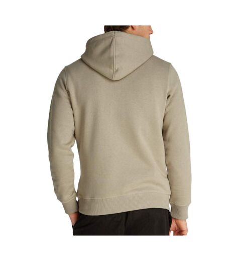 Sweat à capuche beige homme calvin klein monologo - l