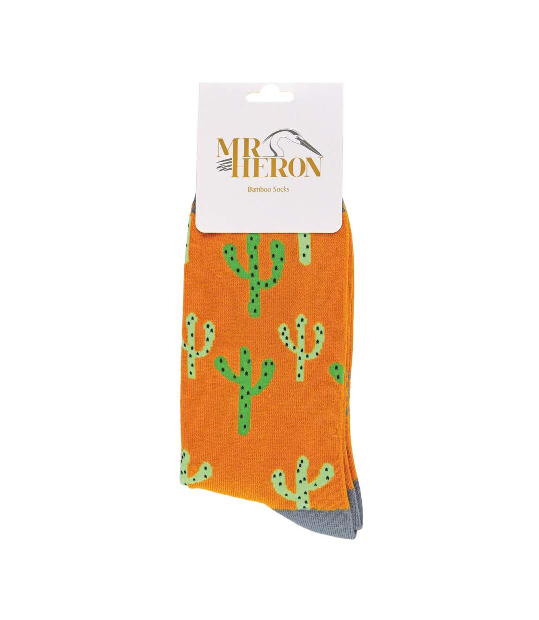 1 Pack Mens Mustard Cactus Soft Bamboo Socks-2