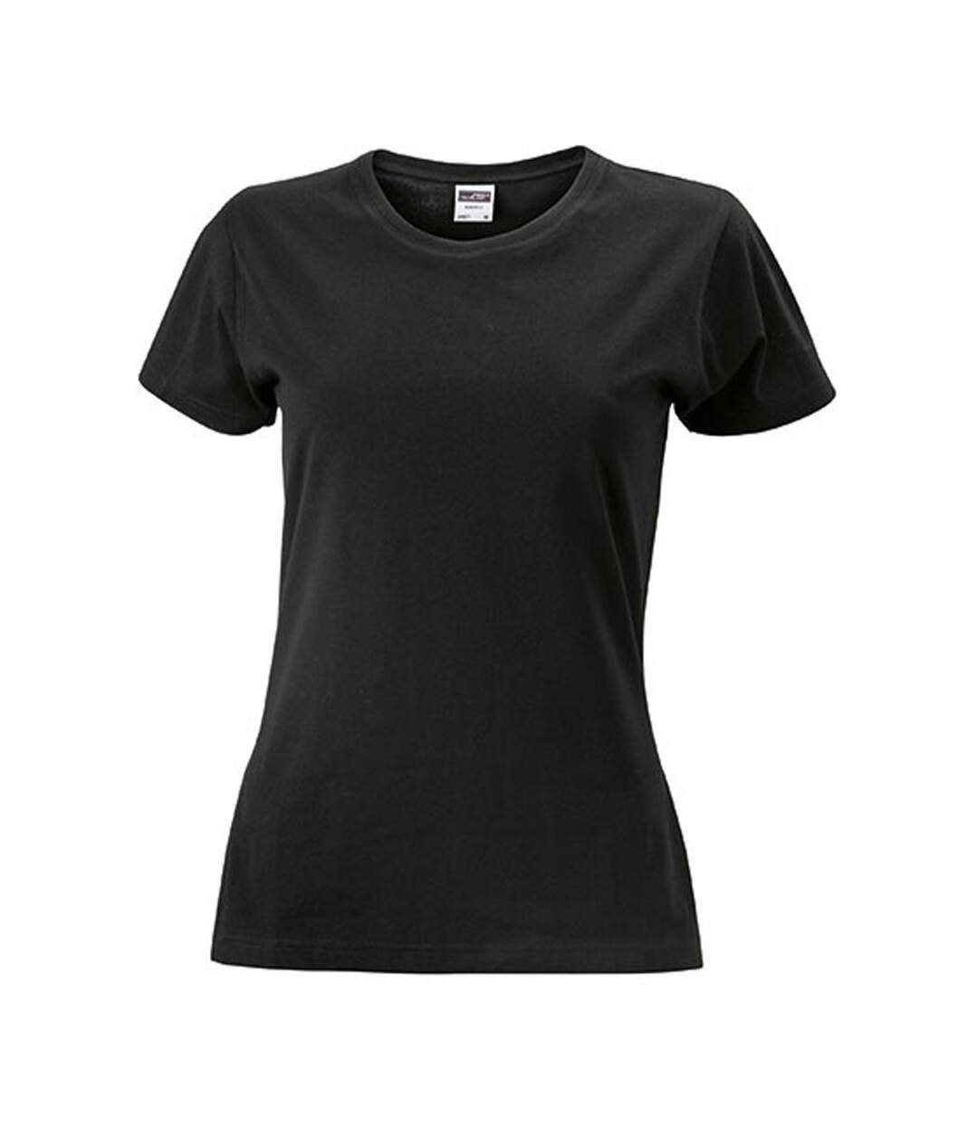 T-shirt Femme Noir James And Nicholson-1