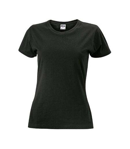 T-shirt Femme Noir James And Nicholson
