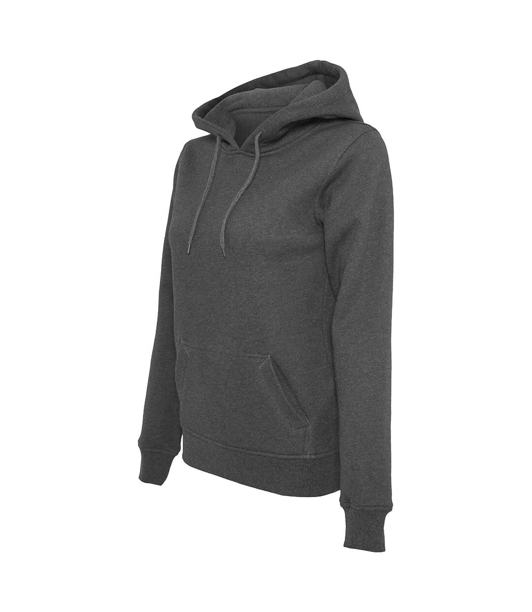 Build Your Brand Womens/Ladies Heavy Pullover Hoodie (Charcoal) - UTRW5673-3
