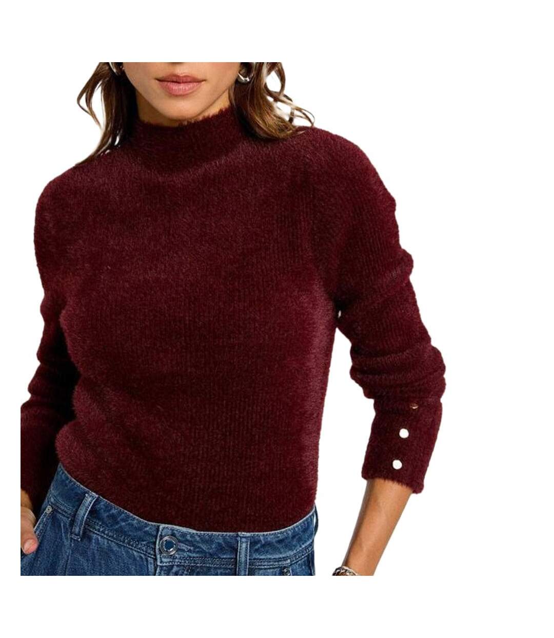 Pull bordeaux femme morgan morik-1