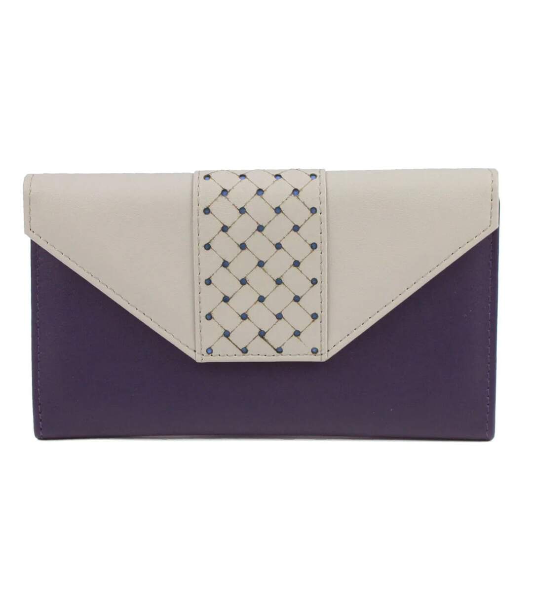 Porte-monnaie donna taille unique violet / blanc cassé Eastern Counties Leather Eastern Counties Leather