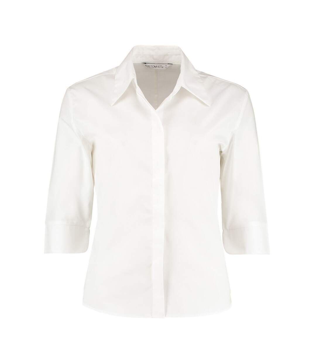 Blouse continental femme blanc Kustom Kit-1