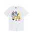 Unisex Adult Retro T-shirt White Saved By The Bell-1