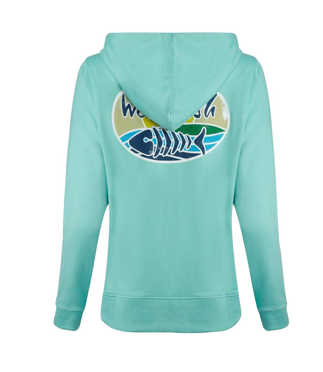 Sweat à capuche kira femme bleu pâle Weird Fish-2