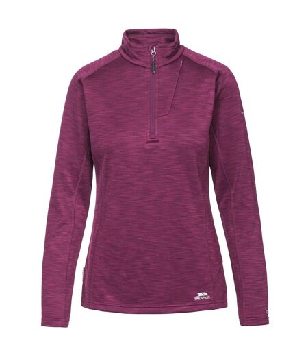 Trespass Womens/Ladies Fairford Fleece Top (Grape Wine Marl)