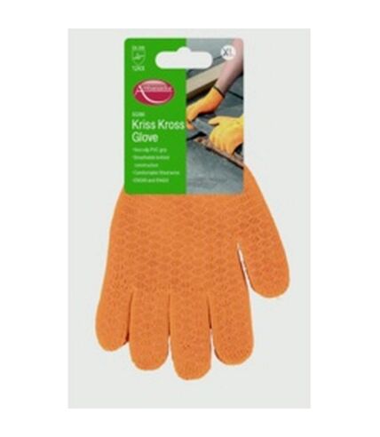 Ambassador Kriss Kross Gardening Gloves (Orange) (One Size)