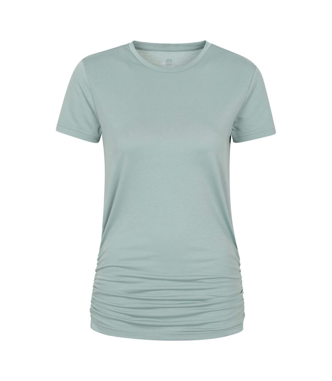 Womens/ladies Active Ruched Longline T-shirt Khaki Green Mountain Warehouse-1