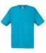 Fruit Of The Loom Mens Screen Stars Original Full Cut Short Sleeve T-Shirt (Azure Blue)