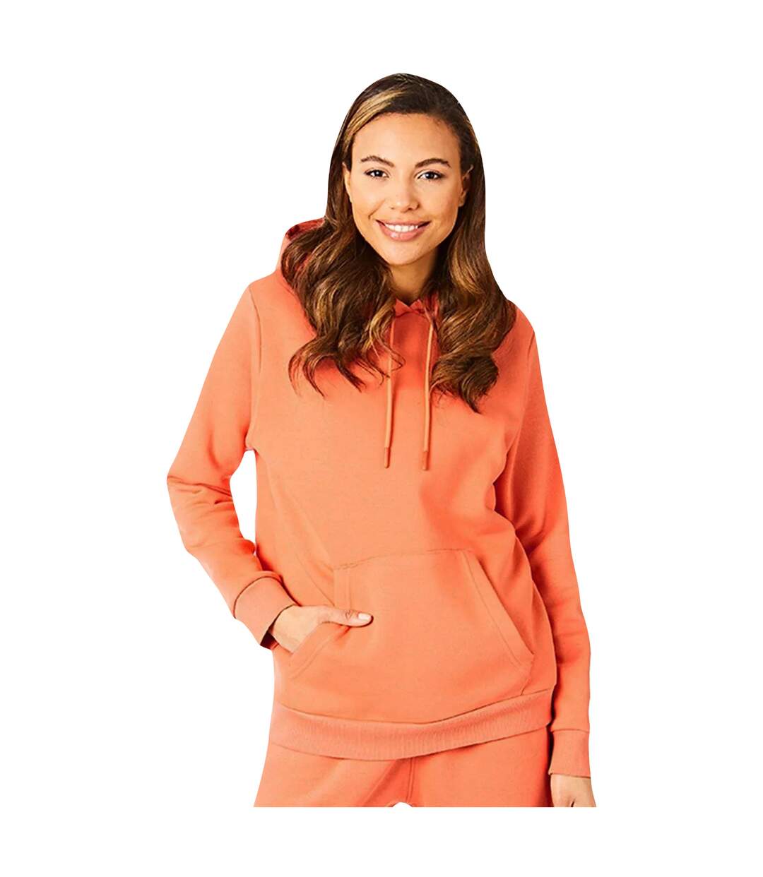 Sweat À Capuche Femme Orange Light And Shade-4