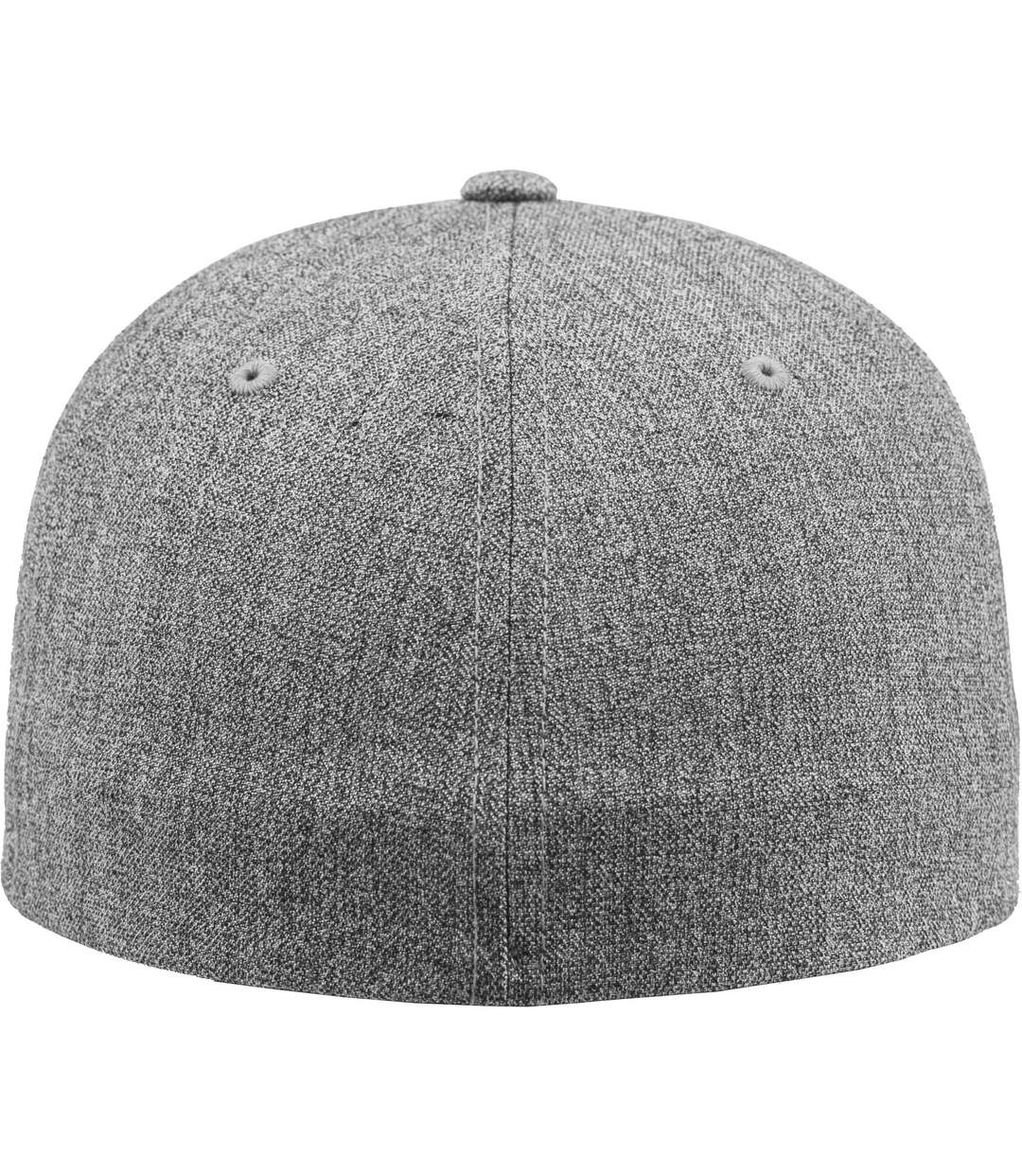 Casquette flexfit span gris chiné Yupoong