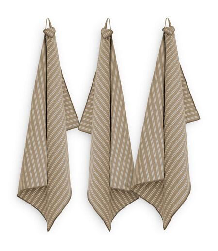 Lot de 3 torchons de cuisine coton LILI