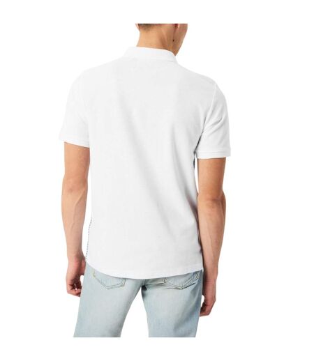 Mens Embroidered Regular Polo Shirt White Original Penguin
