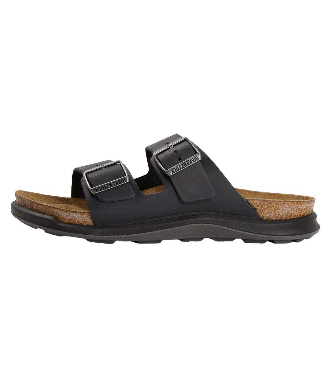 Womens/ladies Arizona Leather Sandals Black Birkenstock-2