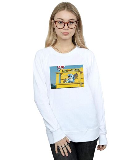 Disney - Sweat LILO AND STITCH LIFE GUARD - Femme (Blanc) - UTBI13030