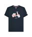 Mens Aw24 Scooter Flag Big & Tall T-shirt Navy Lambretta-2