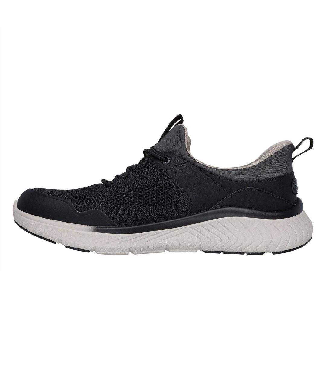 Mens Crosser Slip-on Trainers Black Skechers-2