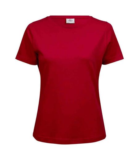 Tee Jays Womens/Ladies Interlock T-Shirt (Red) - UTPC3842