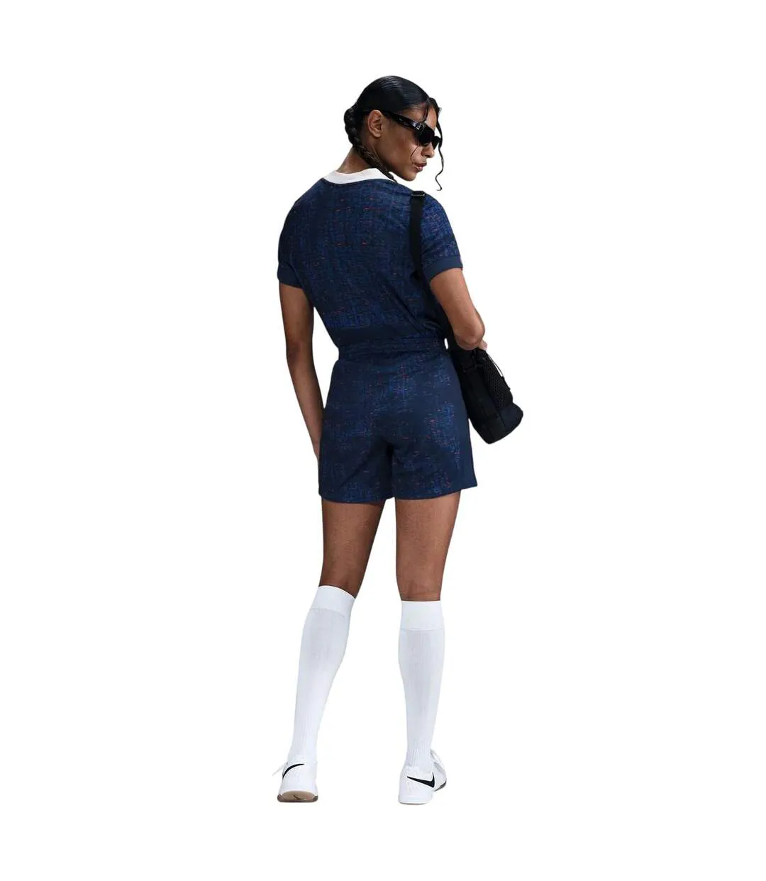 Womens/ladies 2025 French Football Federation Home Shorts Blue Nike-4