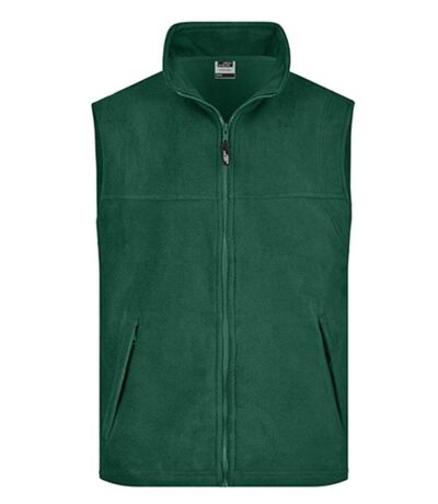 Gilet sans manches bodywarmer polaire homme - JN045 - vert foncé