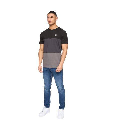 T-shirt Henpanel Homme Noir Henleys