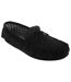 Mokkers Mens Bruce Real Suede Moccasin Slippers (Black) - UTDF816-1