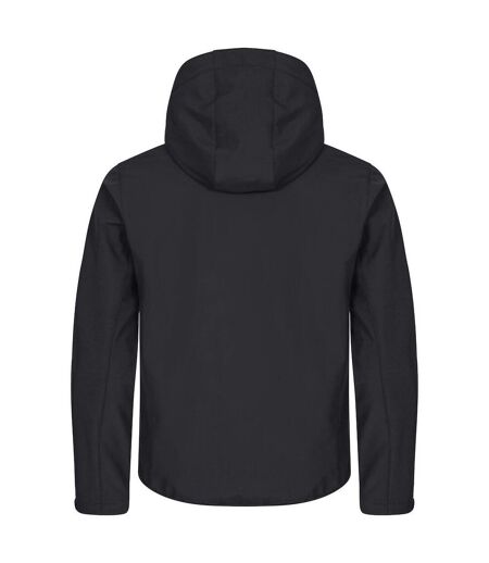 Mens Classic Soft Shell Jacket Black Clique