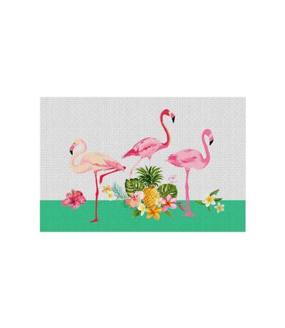 Set de Table à Motifs Flamingo Beach 28x43cm Rose
