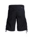Mens Cole Frank Relaxed Fit Cargo Shorts Black Jack And Jones-3