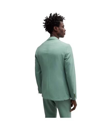 Mens Notch Neck Blazer Green Boss
