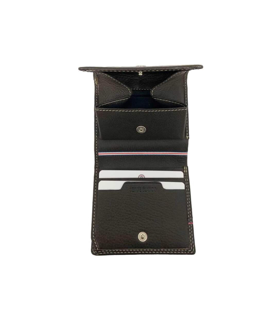 Serge Blanco - Porte-monnaie et cartes en cuir homme Vancouver - chocolat - 9187-4