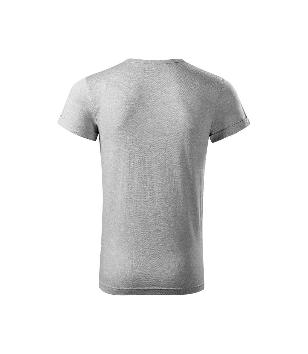 T-shirt Fusion Homme Gris Malfini-2
