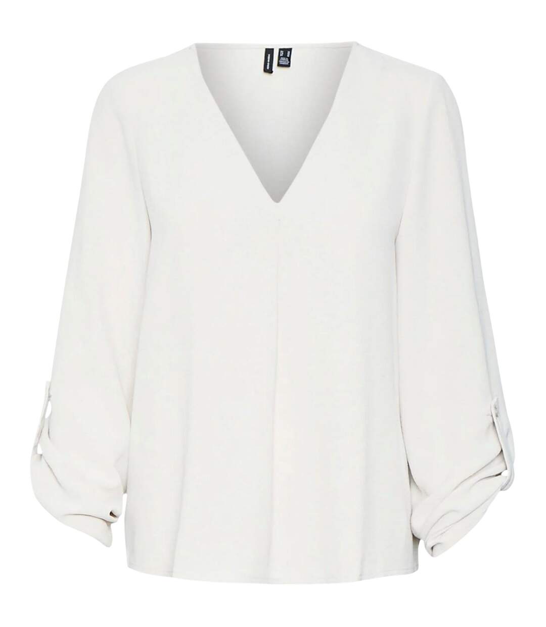Blouse Manches Longues Femme Marron Clair Vero Moda-2