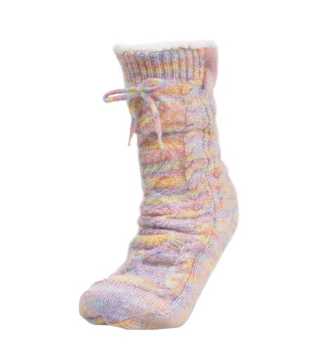 Isotoner Chaussettes d'intérieur femme fourrées, antidérapante