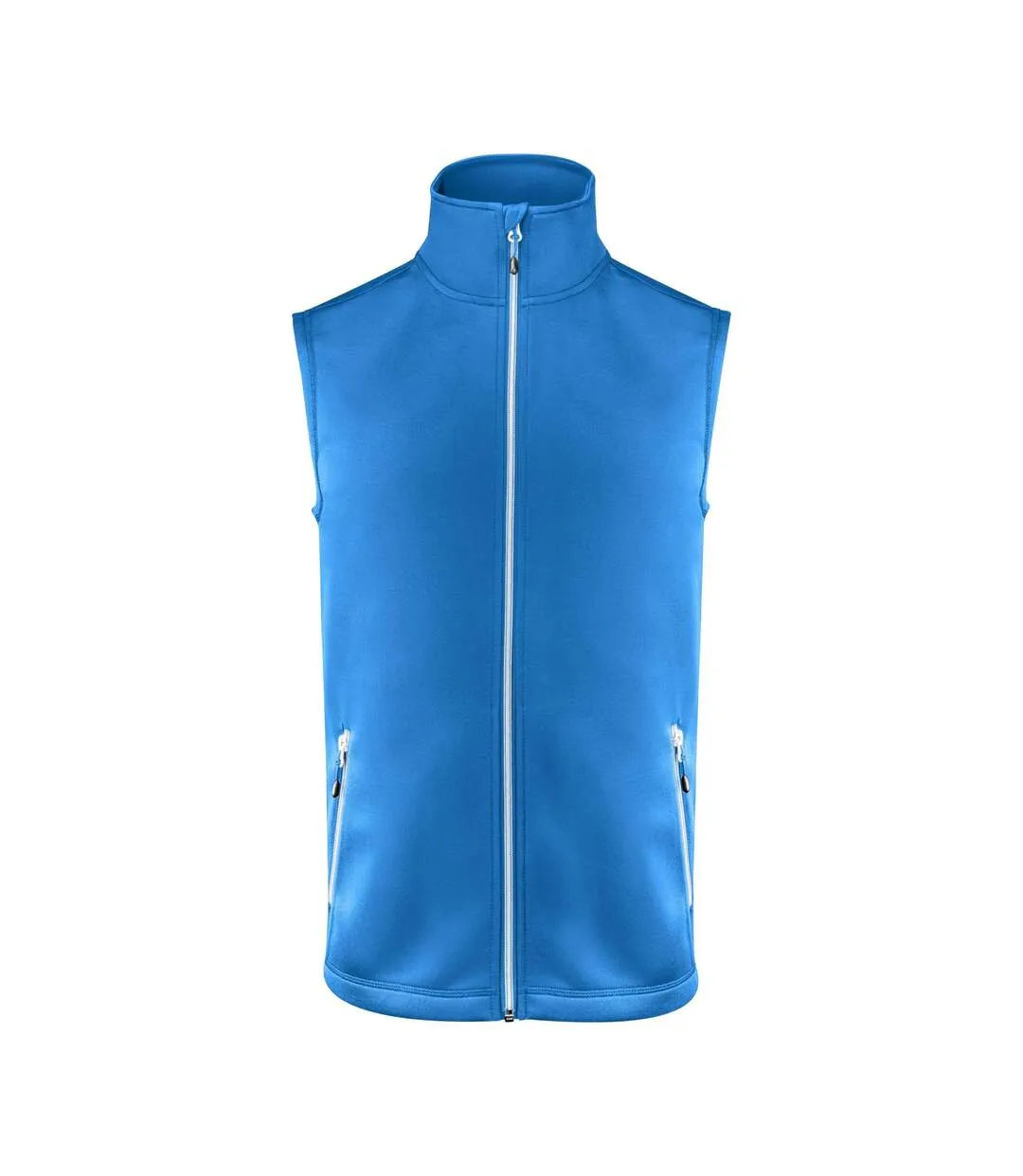 Mens Powerslide Gilet Bright Blue Printer-1