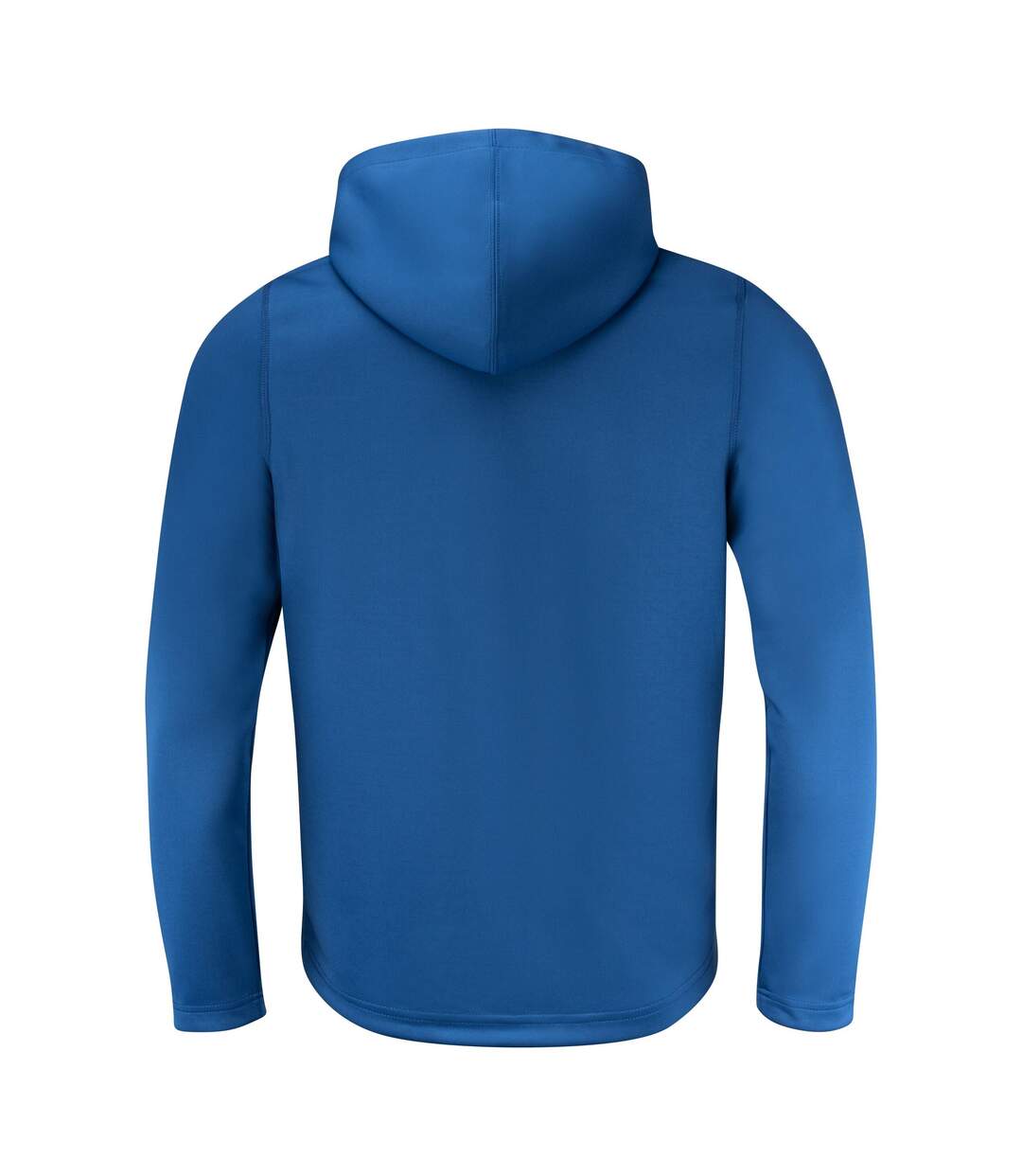 Mens Layback Hoodie Bright Blue Printer RED-3