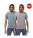Pack Of 2  Mens Logo Endurance T-shirt  Grey Blue Emporio Armani-1