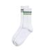 Mens Sport Crew Socks White Green Vero Moda-2