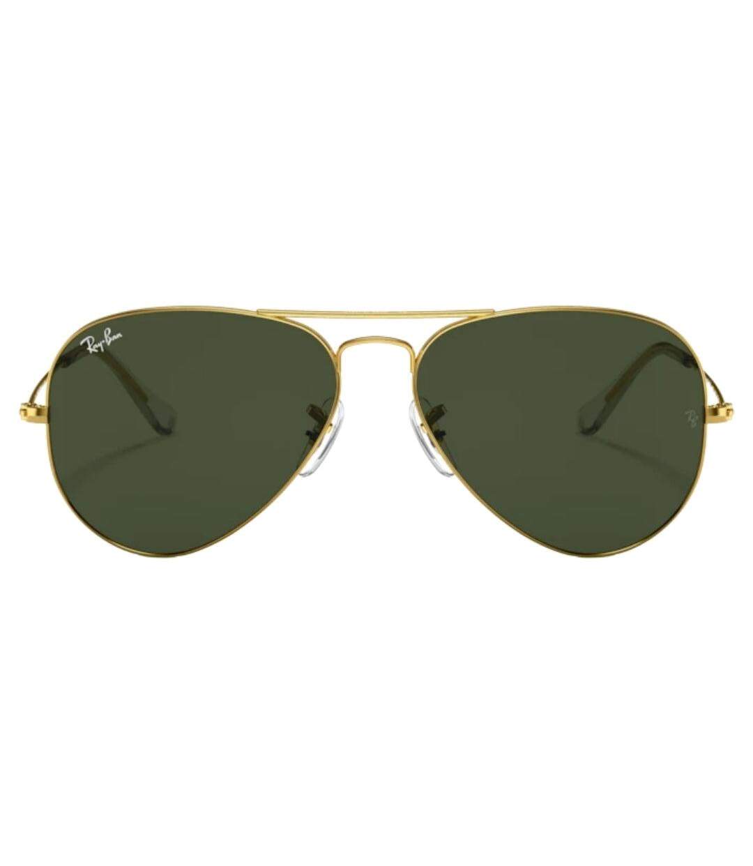 Lunettes De Soleil Motif/style Pilote Adulte Taille Unique Vert Foncé Jaune Or Ray-Ban-1