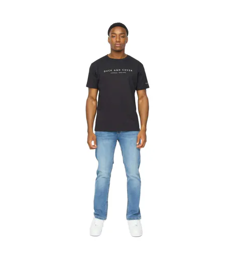 T-shirt Crytons Homme Noir Duck And Cover