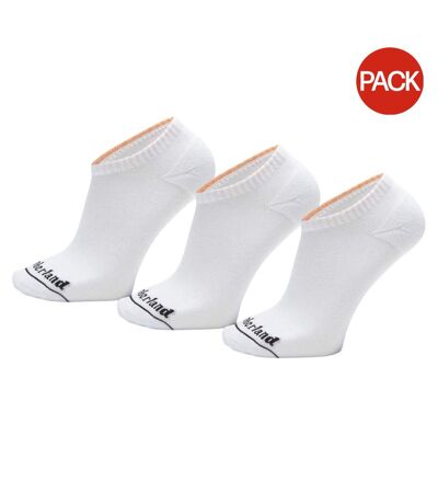 Pack Of 3  Unisex Adult Core No-show Socks  White Timberland